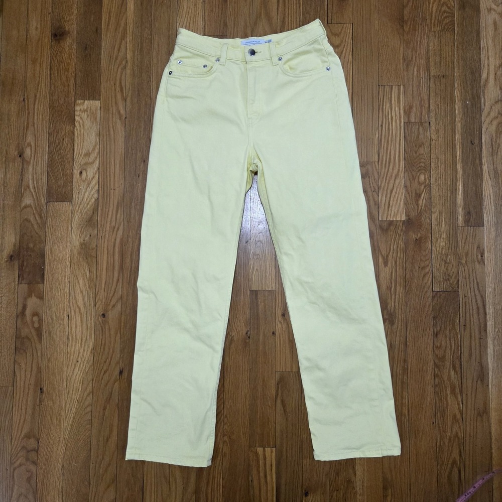 & Other Stories Straight Leg Casual Summer Spring Butter Yellow Jeans Size 26‎